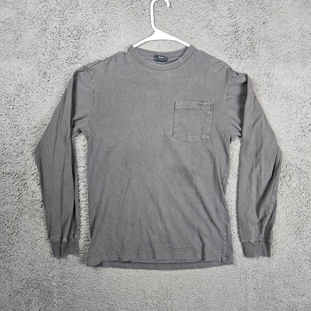 Filson Mens Long Sleeve Pocket T-Shirt XS Faded Cotton HOLE‎